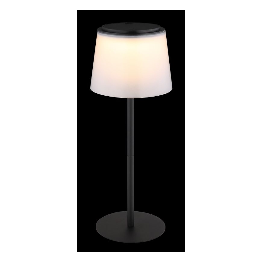 Globo - Candeeiro de mesa para exterior LED tátil e regulável LED/1,8W/5V IP44 1800 mAh preto/branco