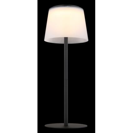 Globo - Candeeiro de mesa para exterior LED tátil e regulável LED/1,8W/5V IP44 1800 mAh preto/branco