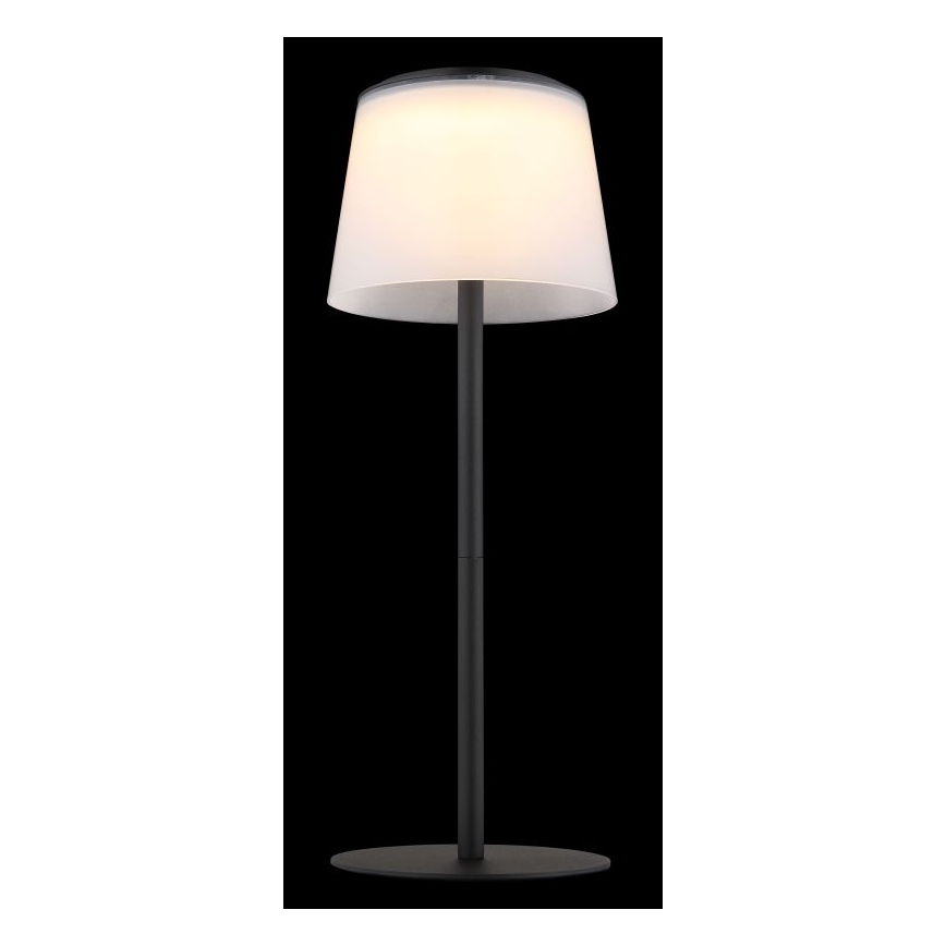 Globo - Candeeiro de mesa para exterior LED tátil e regulável LED/1,8W/5V IP44 1800 mAh preto/branco
