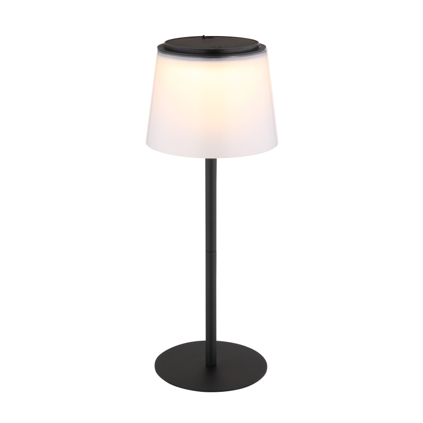 Globo - Candeeiro de mesa para exterior LED tátil e regulável LED/1,8W/5V IP44 1800 mAh preto/branco