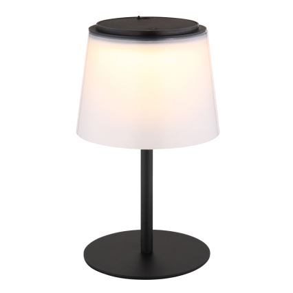 Globo - Candeeiro de mesa para exterior LED tátil e regulável LED/1,8W/5V IP44 1800 mAh preto/branco