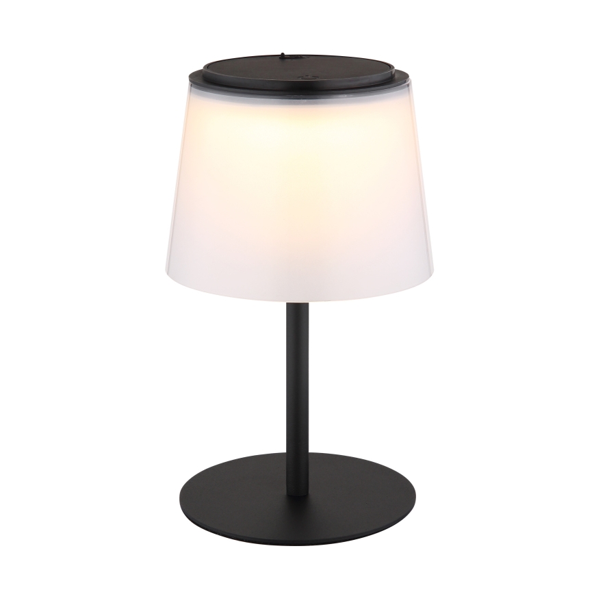 Globo - Candeeiro de mesa para exterior LED tátil e regulável LED/1,8W/5V IP44 1800 mAh preto/branco