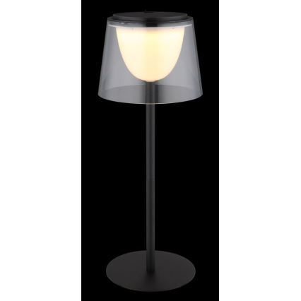 Globo - Candeeiro de mesa para exterior LED tátil e regulável  LED/1,8W/5V IP44 1800 mAh preto/transparente