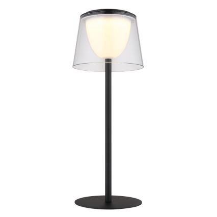 Globo - Candeeiro de mesa para exterior LED tátil e regulável  LED/1,8W/5V IP44 1800 mAh preto/transparente