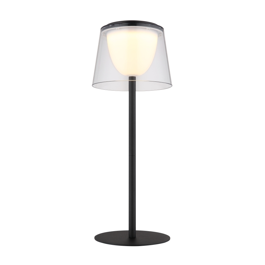 Globo - Candeeiro de mesa para exterior LED tátil e regulável  LED/1,8W/5V IP44 1800 mAh preto/transparente