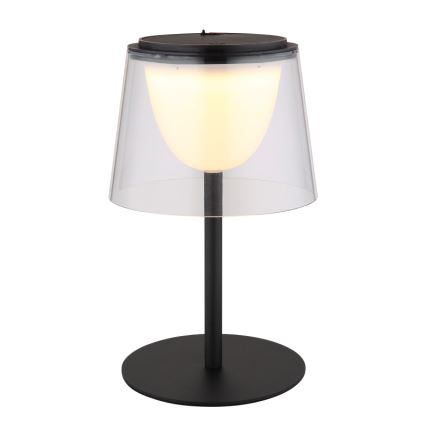 Globo - Candeeiro de mesa para exterior LED tátil e regulável  LED/1,8W/5V IP44 1800 mAh preto/transparente