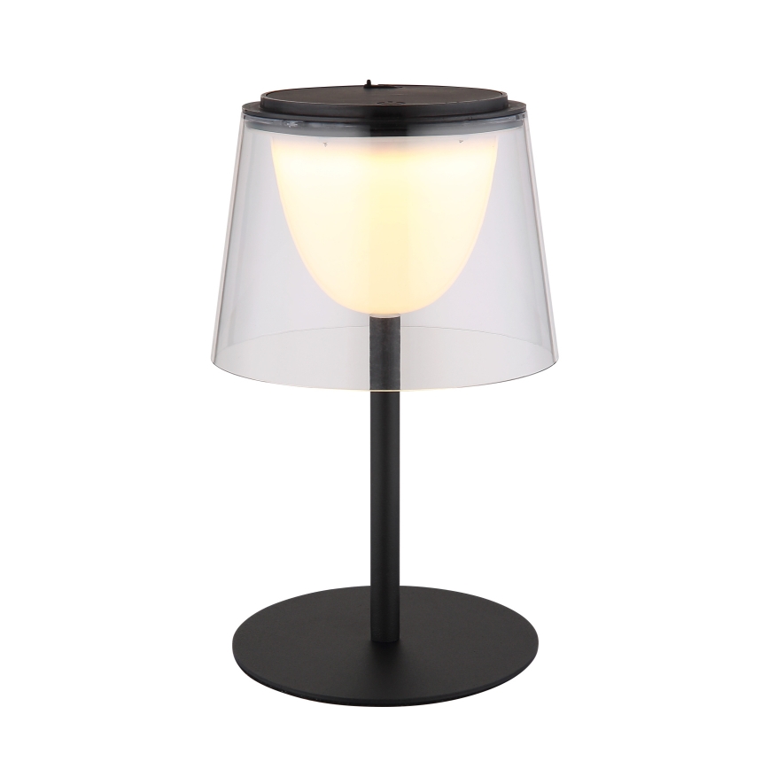 Globo - Candeeiro de mesa para exterior LED tátil e regulável  LED/1,8W/5V IP44 1800 mAh preto/transparente