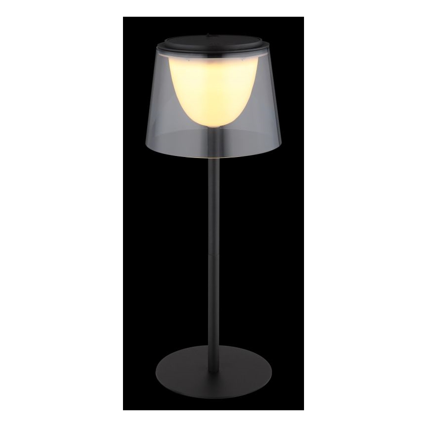 Globo - Candeeiro de mesa para exterior LED tátil e regulável  LED/1,8W/5V IP44 1800 mAh preto/fumado