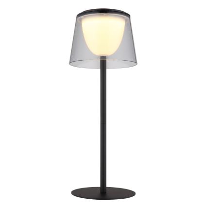 Globo - Candeeiro de mesa para exterior LED tátil e regulável  LED/1,8W/5V IP44 1800 mAh preto/fumado