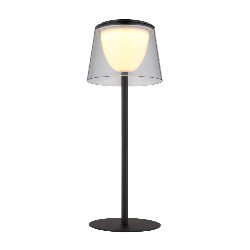Globo - Candeeiro de mesa para exterior LED tátil e regulável  LED/1,8W/5V IP44 1800 mAh preto/fumado