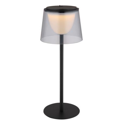 Globo - Candeeiro de mesa para exterior LED tátil e regulável  LED/1,8W/5V IP44 1800 mAh preto/fumado