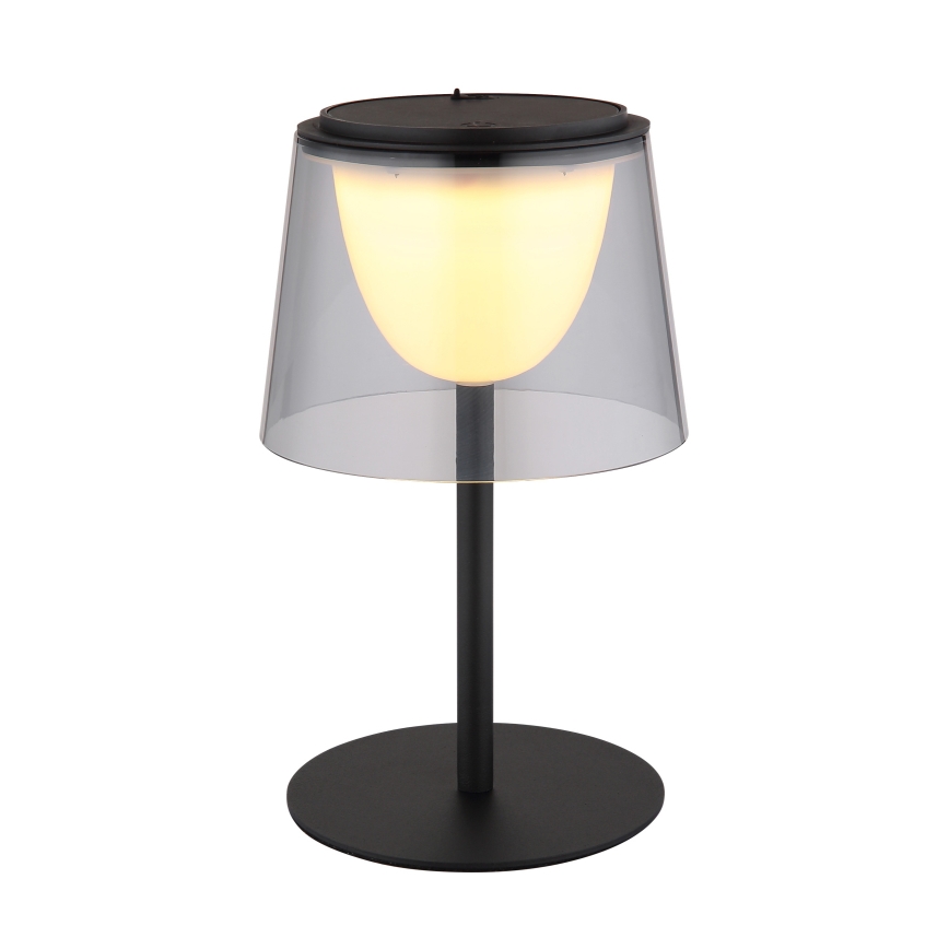 Globo - Candeeiro de mesa para exterior LED tátil e regulável  LED/1,8W/5V IP44 1800 mAh preto/fumado