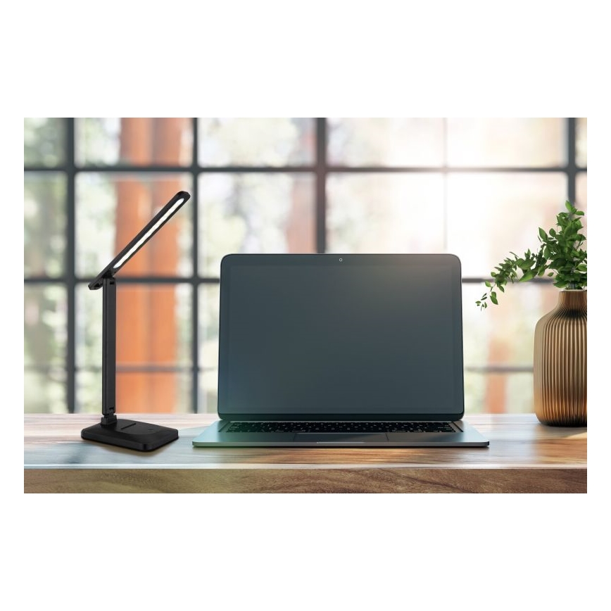 Globo - Candeeiro de mesa táctil LED com regulação LED/3W/5V 2800/4000/6500K 1800 mAh preto