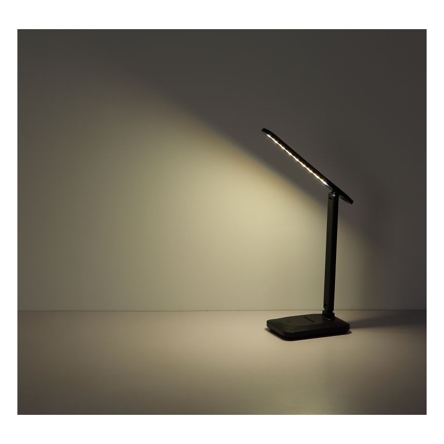 Globo - Candeeiro de mesa táctil LED com regulação LED/3W/5V 2800/4000/6500K 1800 mAh preto