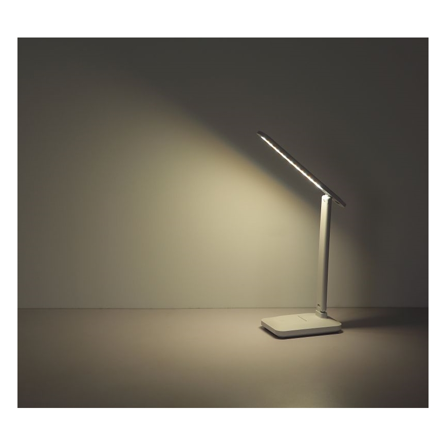 Globo - Candeeiro de mesa LED recarregável e táctil com regulação LED/3W/5V 2800/4000/6500K 1800 mAh branco