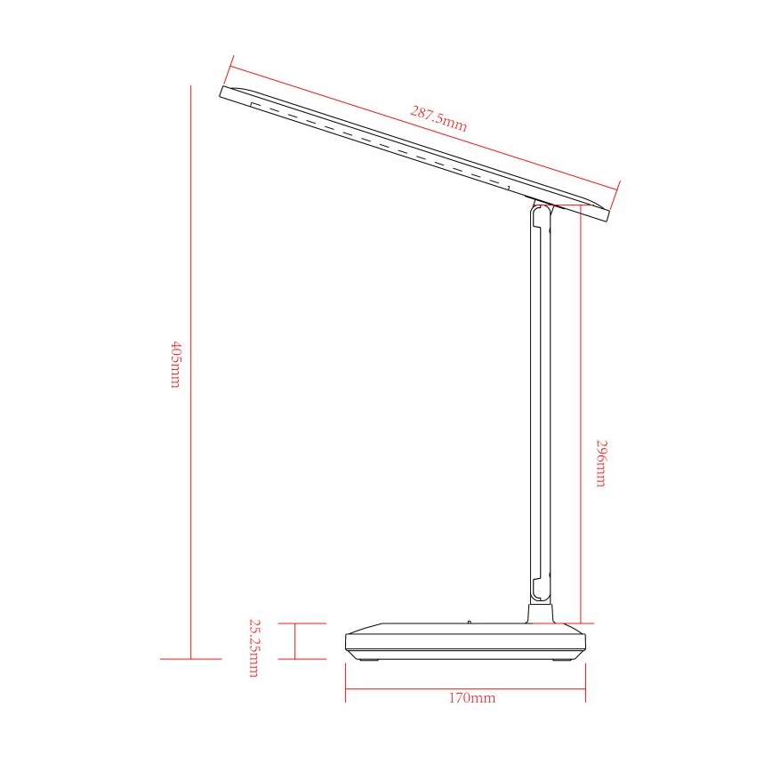 Globo - Candeeiro de mesa LED recarregável e táctil com regulação LED/3W/5V 2800/4000/6500K 1800 mAh branco