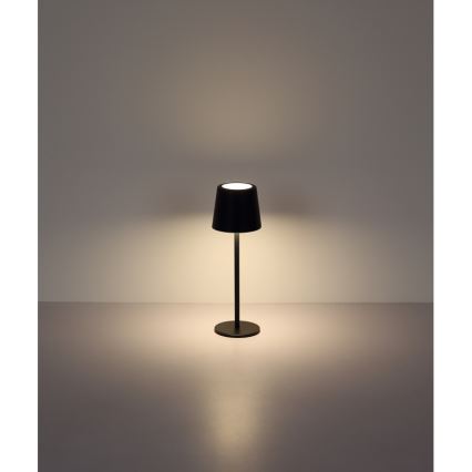 Globo - Candeeiro de mesa LED tátil para exterior flexível com regulação LED/2W/5V 3000/4000/6000K 2200 mAh IP44 preto