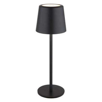 Globo - Candeeiro de mesa LED tátil para exterior flexível com regulação LED/2W/5V 3000/4000/6000K 2200 mAh IP44 preto