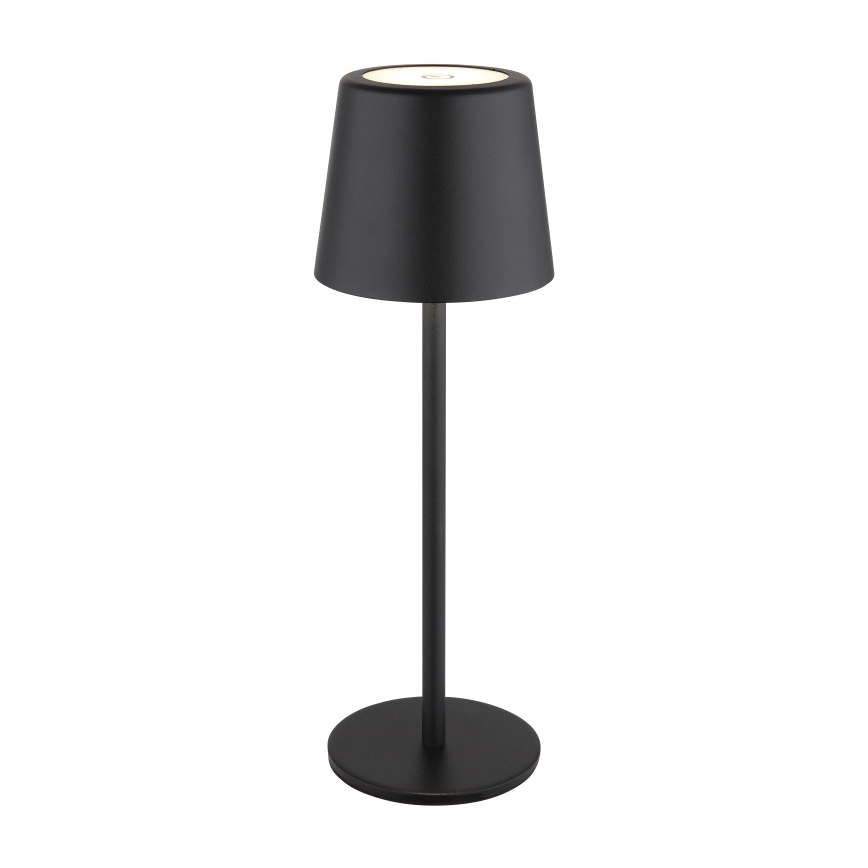 Globo - Candeeiro de mesa LED tátil para exterior flexível com regulação LED/2W/5V 3000/4000/6000K 2200 mAh IP44 preto