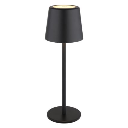 Globo - Candeeiro de mesa LED tátil para exterior flexível com regulação LED/2W/5V 3000/4000/6000K 2200 mAh IP44 preto