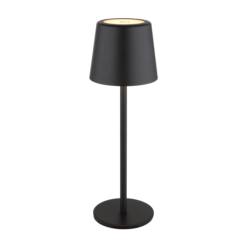 Globo - Candeeiro de mesa LED tátil para exterior flexível com regulação LED/2W/5V 3000/4000/6000K 2200 mAh IP44 preto