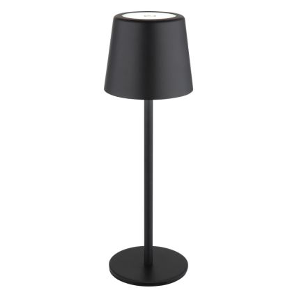 Globo - Candeeiro de mesa LED tátil para exterior flexível com regulação LED/2W/5V 3000/4000/6000K 2200 mAh IP44 preto