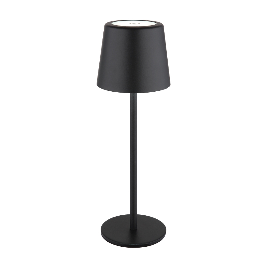 Globo - Candeeiro de mesa LED tátil para exterior flexível com regulação LED/2W/5V 3000/4000/6000K 2200 mAh IP44 preto