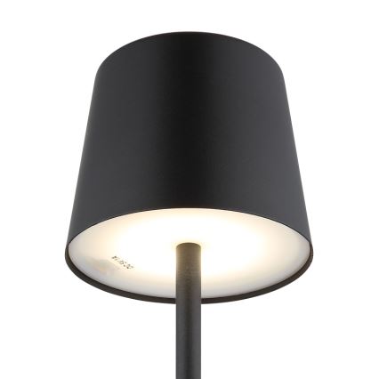 Globo - Candeeiro de mesa LED tátil para exterior flexível com regulação LED/2W/5V 3000/4000/6000K 2200 mAh IP44 preto