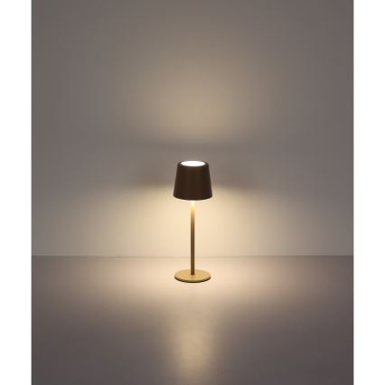 Globo - Candeeiro de mesa LED tátil para exterior flexível com regulação LED/2W/5V 3000/4000/6000K 2200 mAh IP44 creme