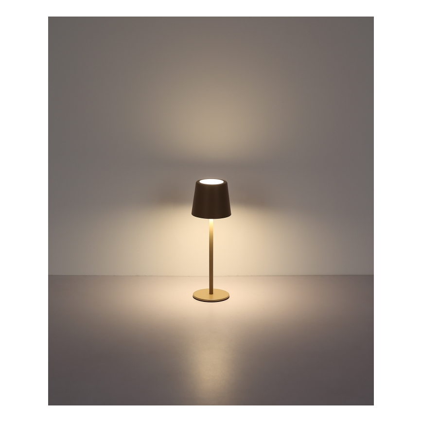 Globo - Candeeiro de mesa LED tátil para exterior flexível com regulação LED/2W/5V 3000/4000/6000K 2200 mAh IP44 creme