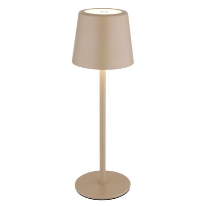 Globo - Candeeiro de mesa LED tátil para exterior flexível com regulação LED/2W/5V 3000/4000/6000K 2200 mAh IP44 creme