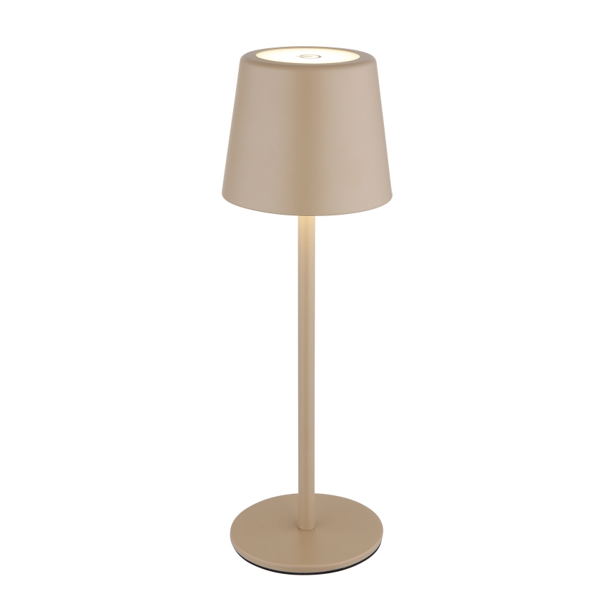 Globo - Candeeiro de mesa LED tátil para exterior flexível com regulação LED/2W/5V 3000/4000/6000K 2200 mAh IP44 creme