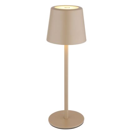 Globo - Candeeiro de mesa LED tátil para exterior flexível com regulação LED/2W/5V 3000/4000/6000K 2200 mAh IP44 creme
