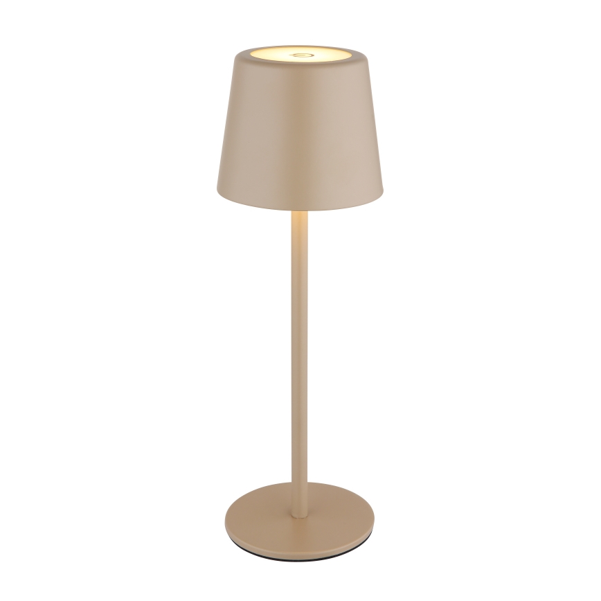 Globo - Candeeiro de mesa LED tátil para exterior flexível com regulação LED/2W/5V 3000/4000/6000K 2200 mAh IP44 creme