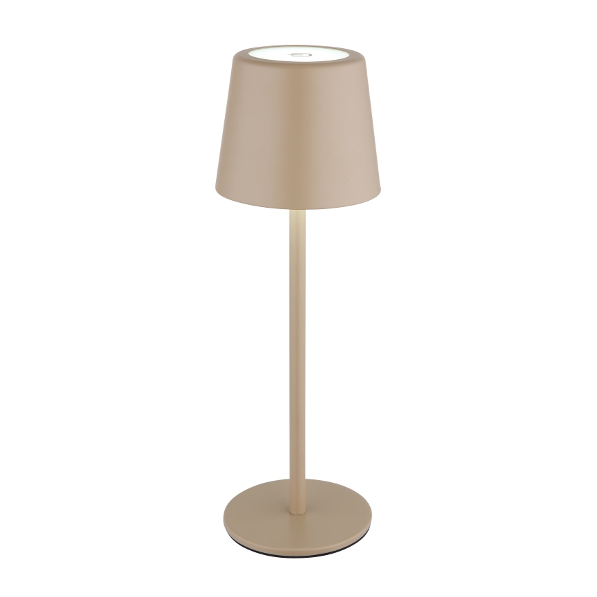 Globo - Candeeiro de mesa LED tátil para exterior flexível com regulação LED/2W/5V 3000/4000/6000K 2200 mAh IP44 creme
