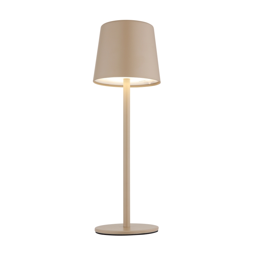 Globo - Candeeiro de mesa LED tátil para exterior flexível com regulação LED/2W/5V 3000/4000/6000K 2200 mAh IP44 creme