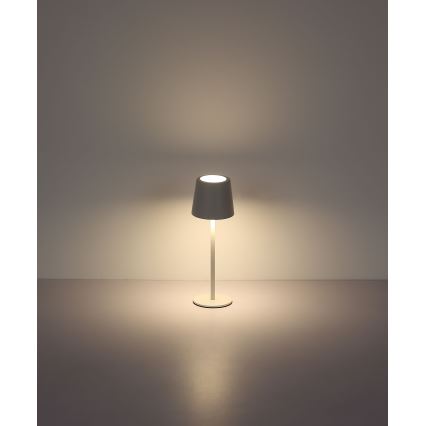 Globo - Candeeiro de mesa LED tátil para exterior flexível com regulação LED/2W/5V 3000/4000/6000K 2200 mAh IP44 branco