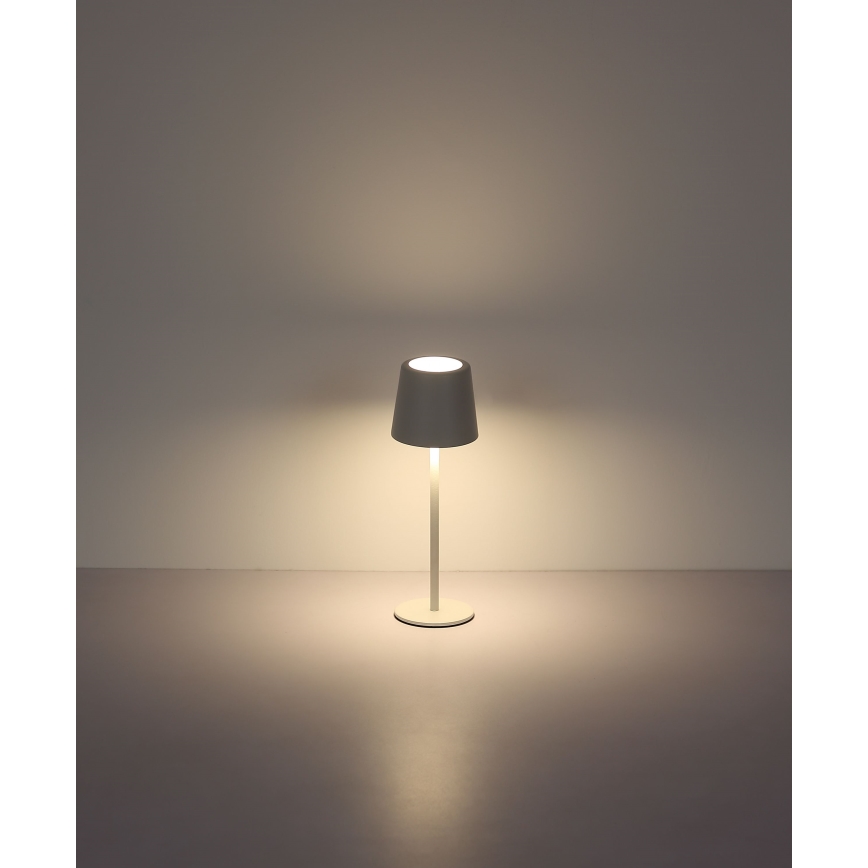 Globo - Candeeiro de mesa LED tátil para exterior flexível com regulação LED/2W/5V 3000/4000/6000K 2200 mAh IP44 branco