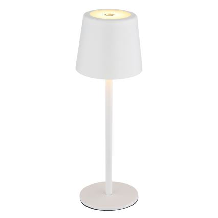 Globo - Candeeiro de mesa LED tátil para exterior flexível com regulação LED/2W/5V 3000/4000/6000K 2200 mAh IP44 branco