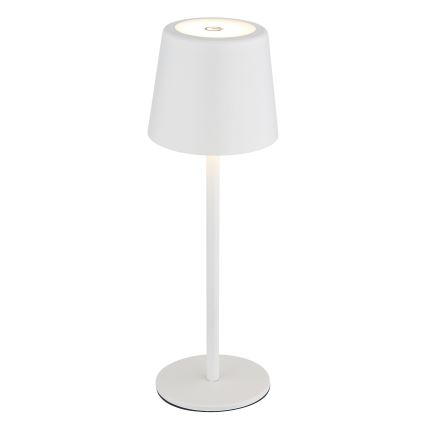 Globo - Candeeiro de mesa LED tátil para exterior flexível com regulação LED/2W/5V 3000/4000/6000K 2200 mAh IP44 branco