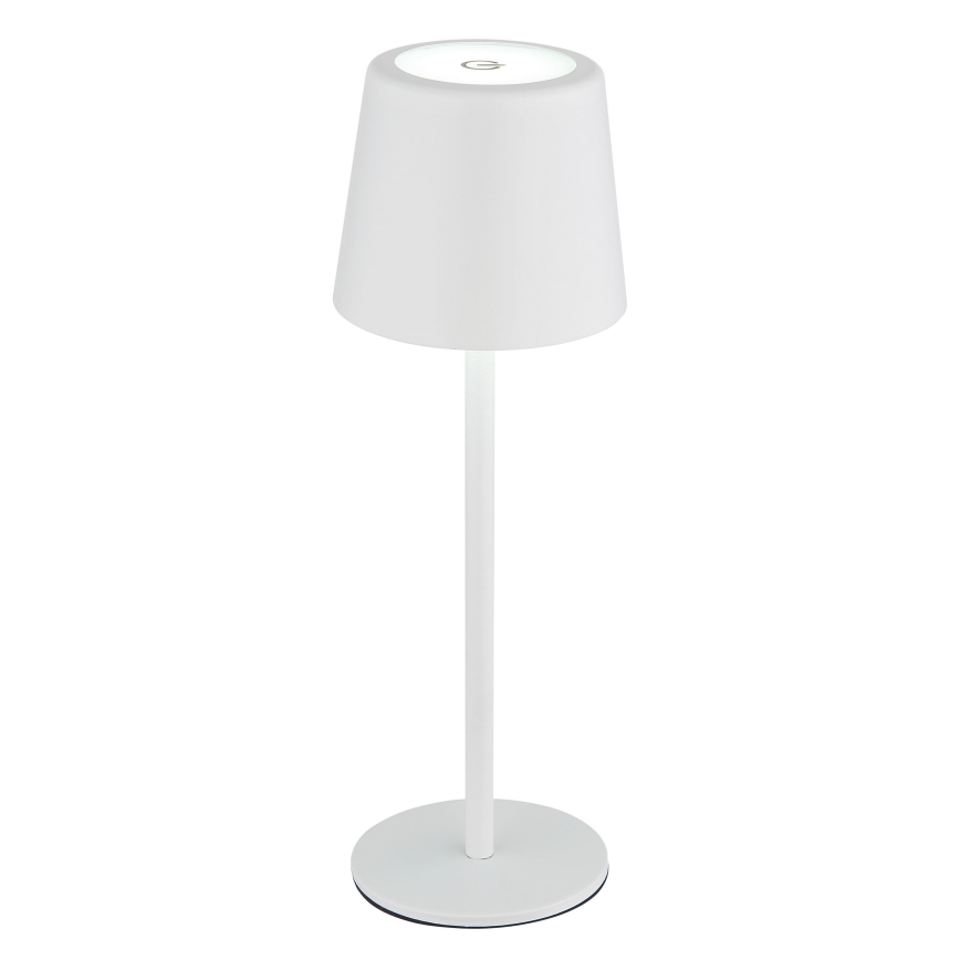 Globo - Candeeiro de mesa LED tátil para exterior flexível com regulação LED/2W/5V 3000/4000/6000K 2200 mAh IP44 branco