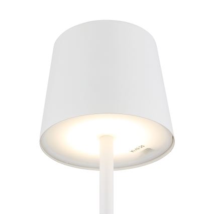 Globo - Candeeiro de mesa LED tátil para exterior flexível com regulação LED/2W/5V 3000/4000/6000K 2200 mAh IP44 branco
