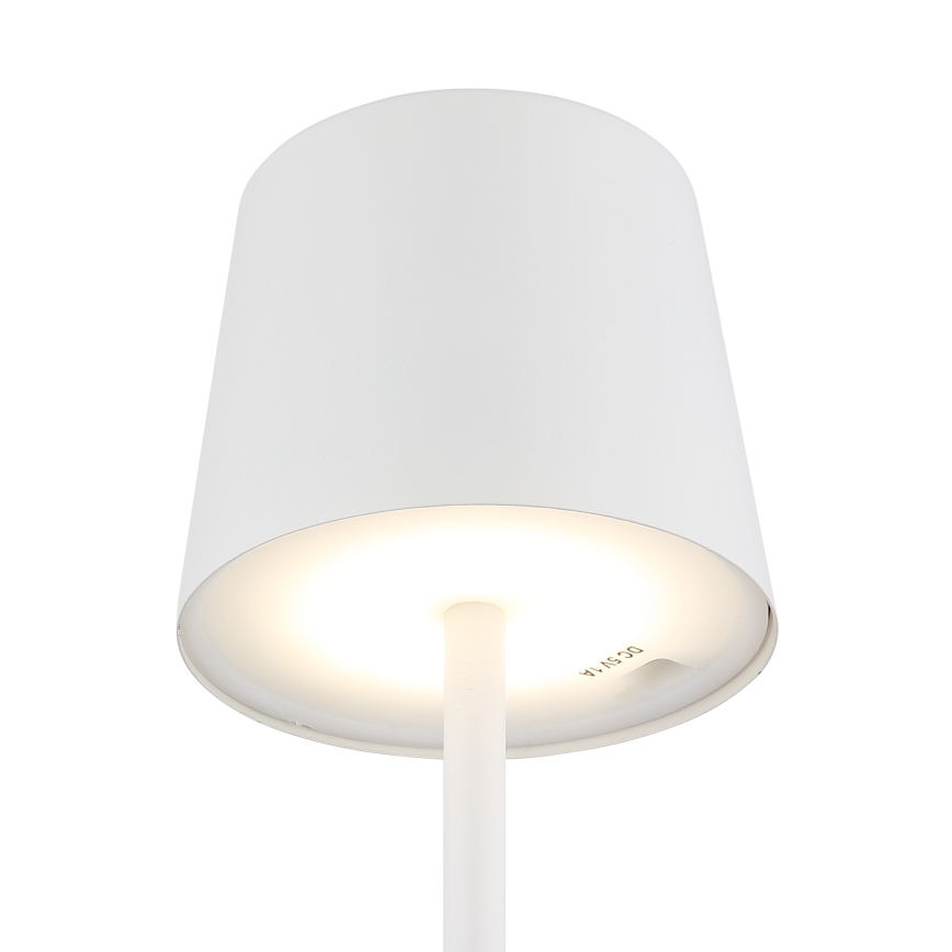 Globo - Candeeiro de mesa LED tátil para exterior flexível com regulação LED/2W/5V 3000/4000/6000K 2200 mAh IP44 branco