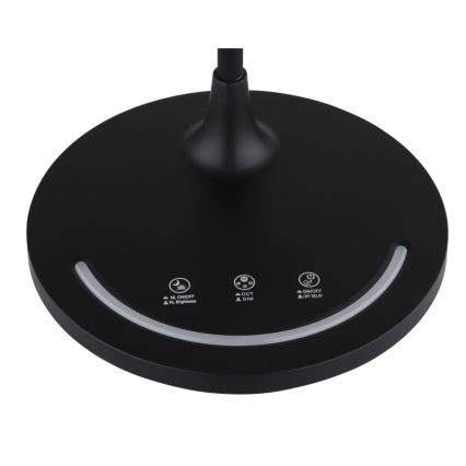 Globo - Candeeiro de mesa LED tátil para exterior flexível com regulação LED/12W/230V 3000/4000/6500K CRI 90 preto
