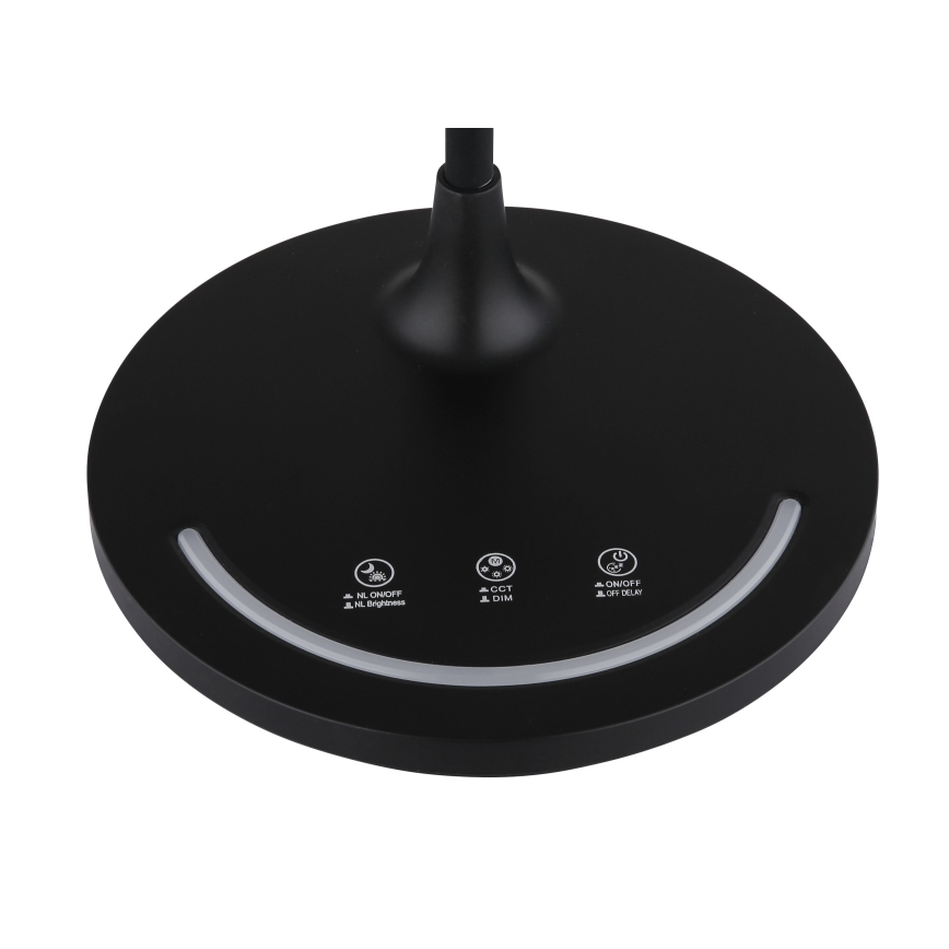 Globo - Candeeiro de mesa LED tátil para exterior flexível com regulação LED/12W/230V 3000/4000/6500K CRI 90 preto