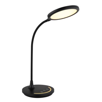 Globo - Candeeiro de mesa LED tátil para exterior flexível com regulação LED/12W/230V 3000/4000/6500K CRI 90 preto