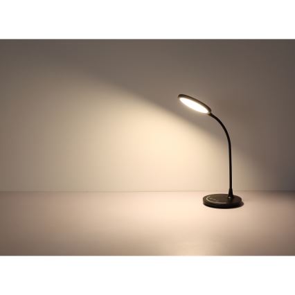 Globo - Candeeiro de mesa LED tátil para exterior flexível com regulação LED/12W/230V 3000/4000/6500K CRI 90 preto