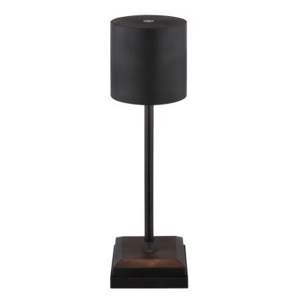 Globo - Lâmpada de Mesa LED Dimerizável Recarregável com Toque LED/1,5W/5V 2200 mAh preta