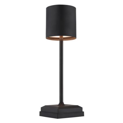 Globo - Lâmpada de Mesa LED Dimerizável Recarregável com Toque LED/1,5W/5V 2200 mAh preta