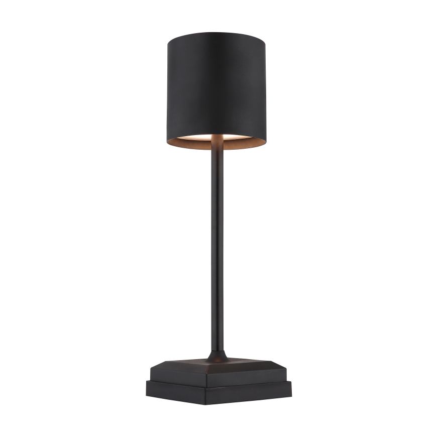 Globo - Lâmpada de Mesa LED Dimerizável Recarregável com Toque LED/1,5W/5V 2200 mAh preta